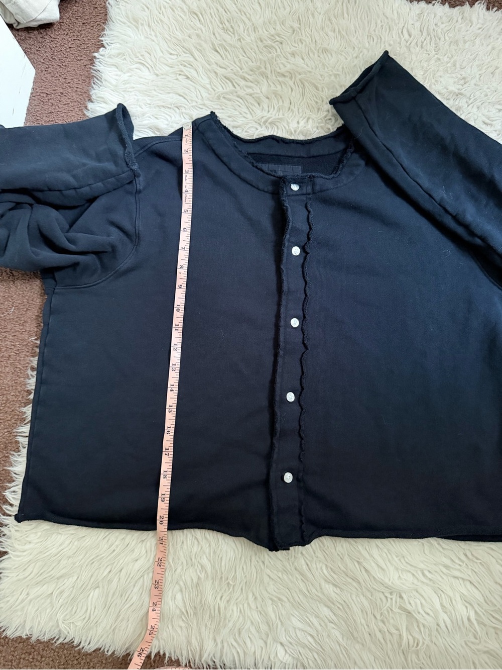 Frank & Eileen Jackie Button Front Cardigan - Black - Picture 6 of 6